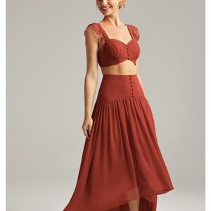 Two piece formal/bridesmaid dress. Selling it for what I paid, never worn.